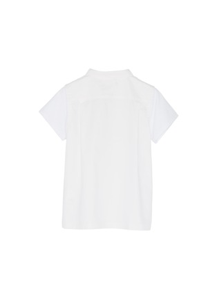 Figure View - Click To Enlarge - SACAI - Shirt collar poplin back kids T-shirt