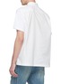 Back View - Click To Enlarge - SACAI - Shirt collar poplin back T-shirt