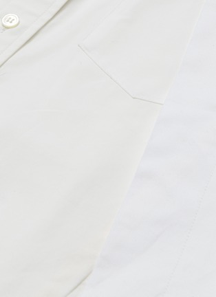  - SACAI - Drawstring outseam panelled shirt