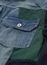  - SACAI - Colourblock bomber panel denim jacket
