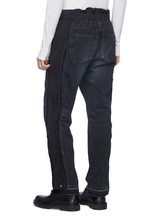 Back View - Click To Enlarge - SACAI - Colourblock panelled outseam jeans