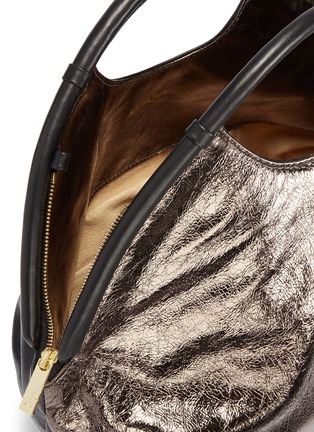 Detail View - Click To Enlarge - A-ESQUE - 'Petal Pure' colourblock leather bag