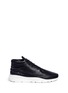 Main View - Click To Enlarge - FILLING PIECES - 'Apache' whipstitch leather mid top sneakers