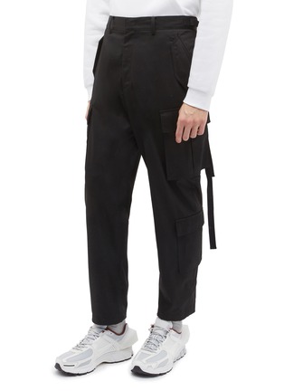 Front View - Click To Enlarge - JUUN.J - Strap twill cargo pants