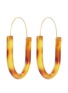 Main View - Click To Enlarge - KENNETH JAY LANE - Tortoiseshell U-shaped hoop earrings