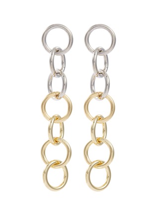 Main View - Click To Enlarge - KENNETH JAY LANE - Interlocking ring chain drop earrings