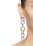 Figure View - Click To Enlarge - KENNETH JAY LANE - Interlocking ring chain drop earrings