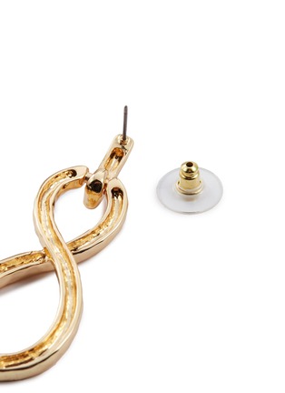 Detail View - Click To Enlarge - KENNETH JAY LANE - Infinity loop drop earrings