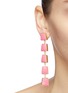 Figure View - Click To Enlarge - KENNETH JAY LANE - Geometric link drop earrings