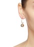 Figure View - Click To Enlarge - KENNETH JAY LANE - Ball drop hoop earrings