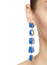 Figure View - Click To Enlarge - KENNETH JAY LANE - Geometric link drop earrings