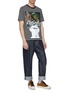  - JW ANDERSON - x Gilbert & George 'Police Heavy' print stripe unisex T-shirt