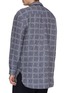 Back View - Click To Enlarge - JW ANDERSON - Logo print windowpane check linen shirt