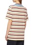 Back View - Click To Enlarge - JW ANDERSON - Sash tie neck stripe unisex T-shirt