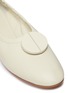 Detail View - Click To Enlarge - MERCEDES CASTILLO - 'Lena' oversized nailhead disc ruched leather ballerina flats