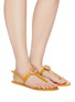 Figure View - Click To Enlarge - MERCEDES CASTILLO - 'Hollen' nailhead disc leather thong sandals