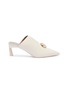 Main View - Click To Enlarge Main View - Click To Enlarge - Mercedes Castillo - 'Ainsley' oversized nailhead disc leather mules