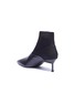  - MERCEDES CASTILLO - 'Kaelen' sock knit panel leather ankle boots