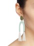 Figure View - Click To Enlarge - BIANCA MAVRICK JEWELLERY - Mismatched colourblock geometric drop earrings