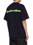 Back View - Click To Enlarge - JUUN.J - Logo slogan embroidered T-shirt