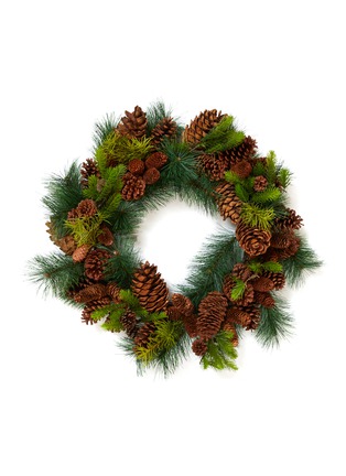 Main View - Click To Enlarge - SHISHI - Pinecone wreath small Christmas ornament
