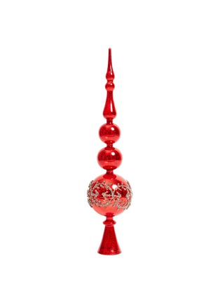 Main View - Click To Enlarge - SHISHI - Glass large Christmas tree topper – Red