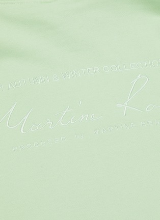  - MARTINE ROSE - Logo embroidered hoodie