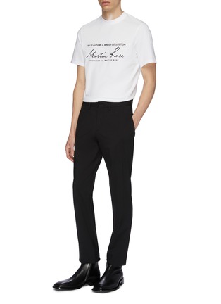 Figure View - Click To Enlarge - MARTINE ROSE - Logo print T-shirt