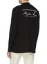 Back View - Click To Enlarge - MARTINE ROSE - Logo print mock neck sweatshirt