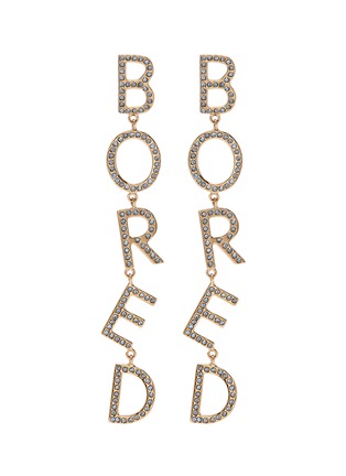 Main View - Click To Enlarge - BIJOUX DE FAMILLE - 'Bored' strass drop earrings