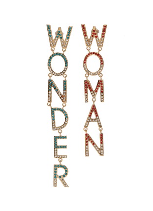 Main View - Click To Enlarge - BIJOUX DE FAMILLE - 'Wonder Woman' strass drop earrings