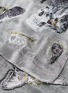 Detail View - Click To Enlarge - ALEXANDER MCQUEEN - Fringed Monarch chiffon scarf