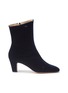 Main View - Click To Enlarge - EMMA HOPE - 'High Zippo' velvet ankle boots