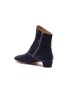 Detail View - Click To Enlarge - EMMA HOPE - 'Zippo' velvet ankle boots