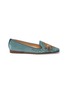 Main View - Click To Enlarge - EMMA HOPE - Star embroidered velvet loafers