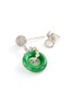 Detail View - Click To Enlarge - SAMUEL KUNG - Diamond jadeite hoop drop earrings