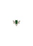 Main View - Click To Enlarge - SAMUEL KUNG - Diamond jadeite 18k white gold brooch