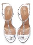 Detail View - Click To Enlarge - AQUAZZURA - 'Shine' strass PVC sandals