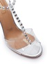 Detail View - Click To Enlarge - AQUAZZURA - 'Shine' strass PVC sandals