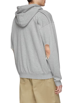  - VETEMENTS - Elbow cutout unisex zip hoodie