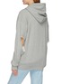 Back View - Click To Enlarge - VETEMENTS - Elbow cutout unisex zip hoodie