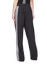 Back View - Click To Enlarge - VETEMENTS - Mix pattern stripe outseam unisex track pants