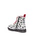 Figure View - Click To Enlarge - WINK - 'Cookie' heart print leather kids combat boots