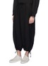 Front View - Click To Enlarge - YOHJI YAMAMOTO - Crinkled twill balloon pants
