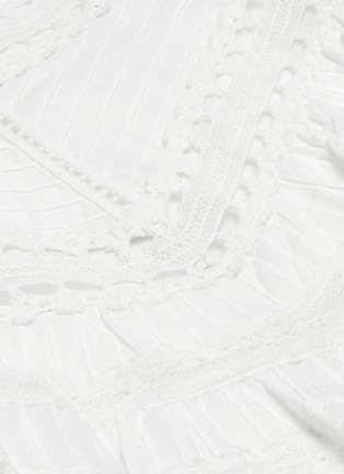  - ZIMMERMANN - 'Heathers' tiered ruffle lace shorts