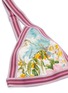  - ZIMMERMANN - 'Heathers' stripe border garden floral print bikini top