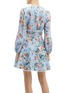 Back View - Click To Enlarge - ZIMMERMANN - 'Bowie' floral print scalloped trim linen dress