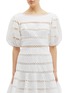 Main View - Click To Enlarge - ZIMMERMANN - 'Bowie Contour Hailspot' cutout stripe linen-cotton dress