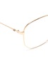 Detail View - Click To Enlarge - GUCCI - Metal angular optical glasses