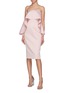 Figure View - Click To Enlarge - SOLACE LONDON - 'Coleta' ruffle drape strapless dress